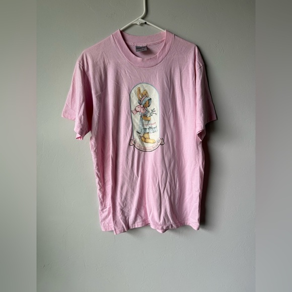 Oneita Other - Pink Bunny Men’s Short Sleeve Tee